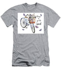 Bicycle Inspirations D on White Jean Plout T-Shirt