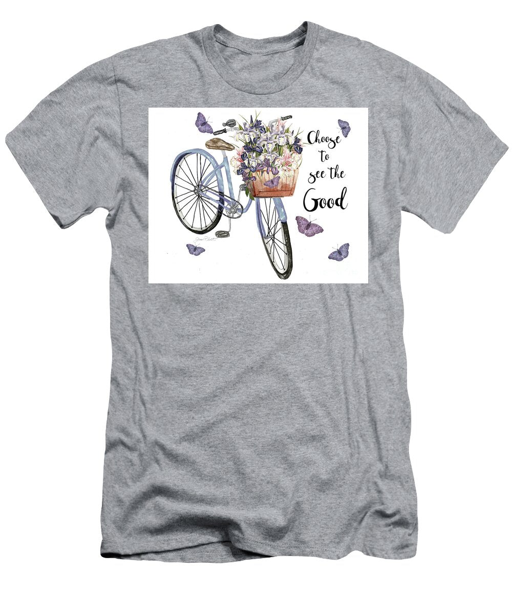 Bicycle Inspirations D on White Jean Plout T-Shirt