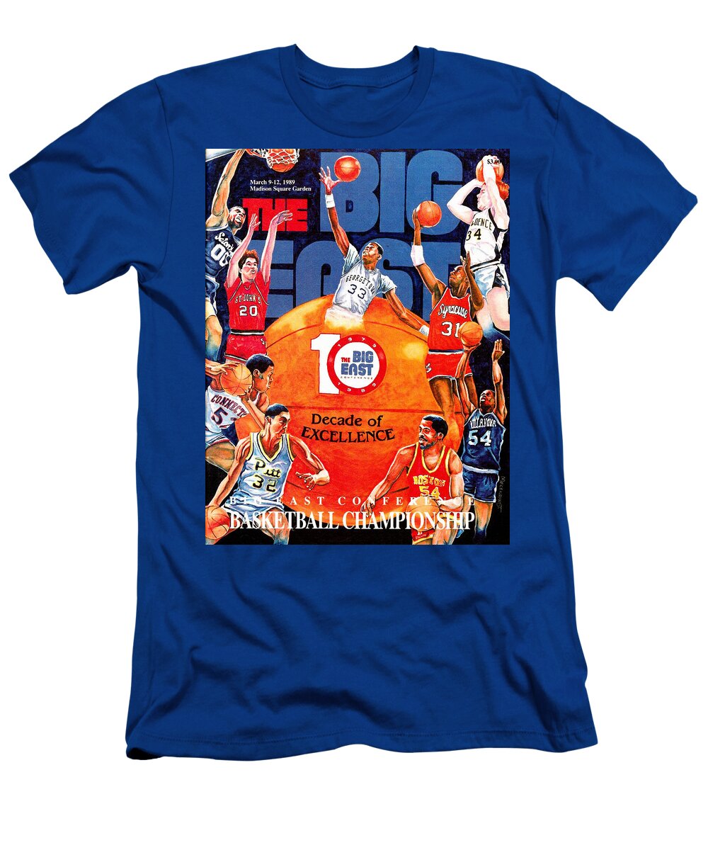 Big East Vintage Basketball Program Big 88 Artworks T-Shirt