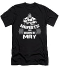 Birthday Celebration Party Gift Beast Are Born in May Birth Anniversary Gym Barbells Thomas Larch T-Shirt