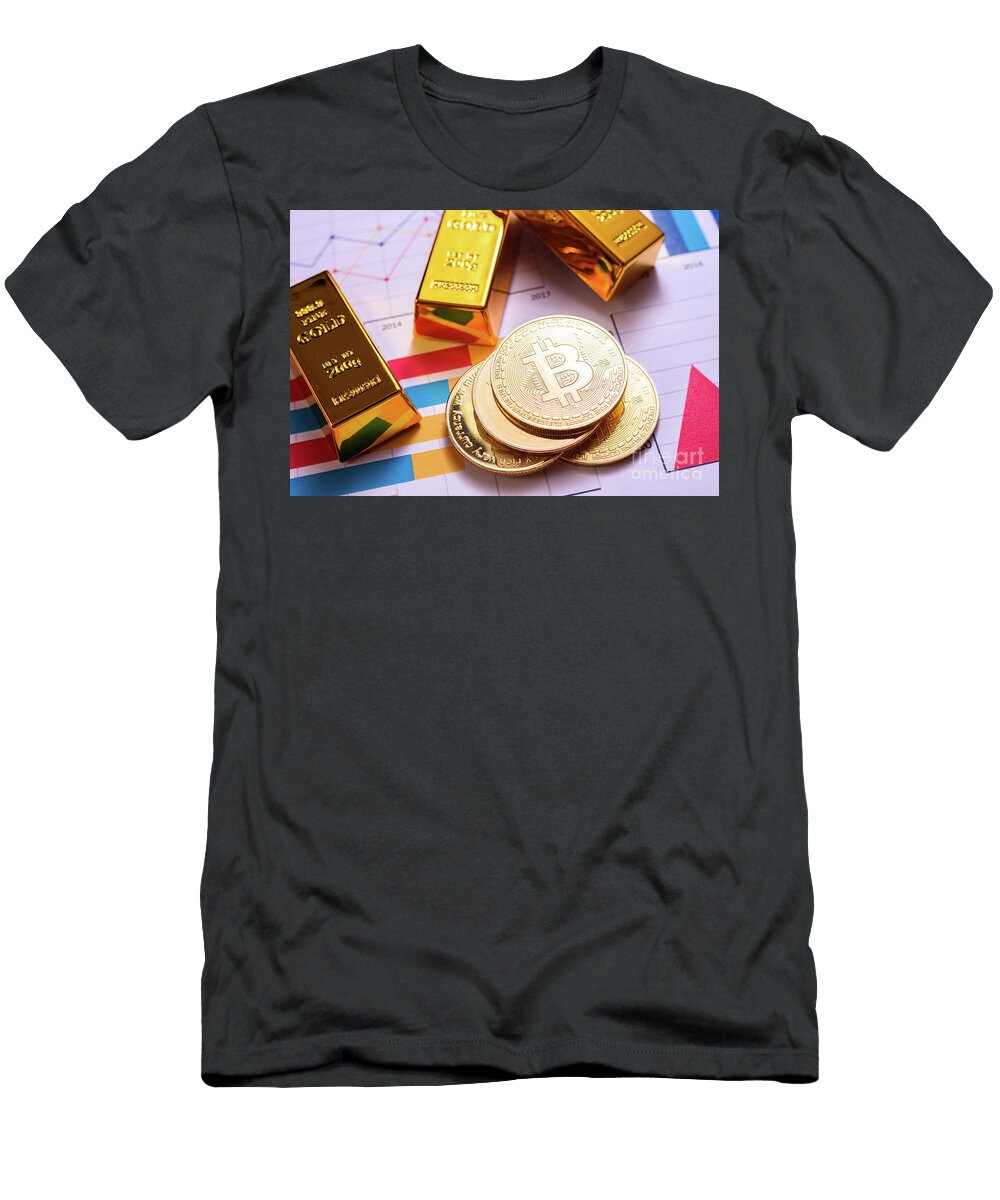 Bitcoin Gains Value From Gold Which Appreciated in Investment M Joaquin Corbalan T-Shirt