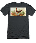 Black Breasted Red Game Hen Vintage Animal Illustration Picked and Shared T-Shirt