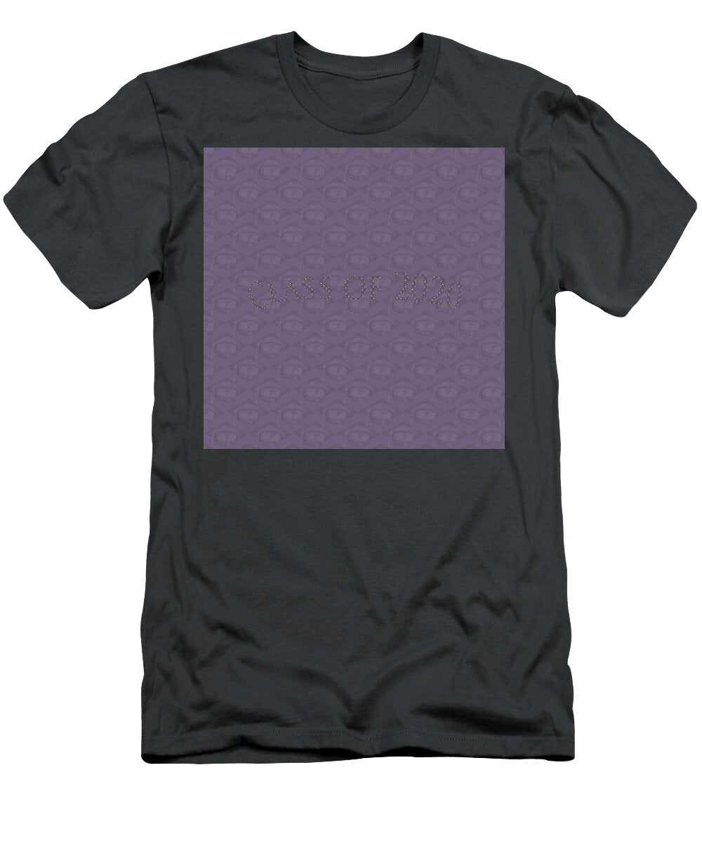 Black Graduation Cap Class of 2020 on Grape Iris Richardson T-Shirt