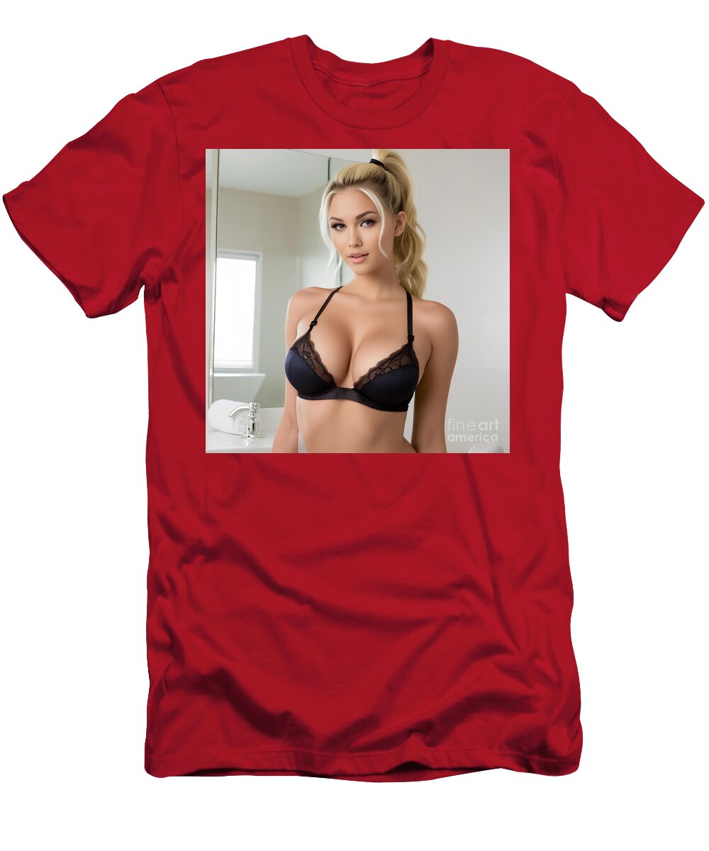 Black Lace Blonde Jt Photodesign T-Shirt