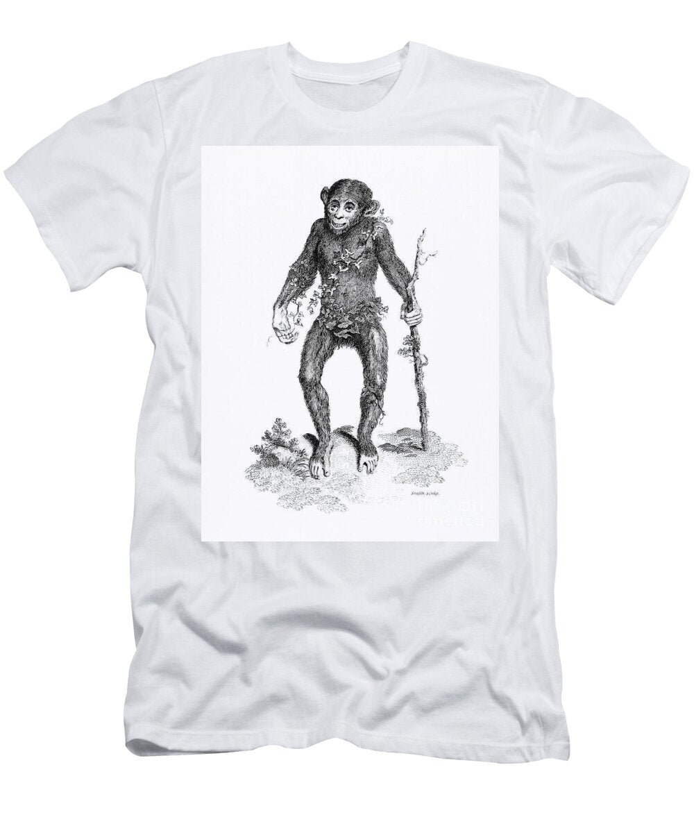 Black Oran Otan From Zoological Lectures Delivered At the Royal Institution in the Years 18067 Illus Echo Frame T-Shirt