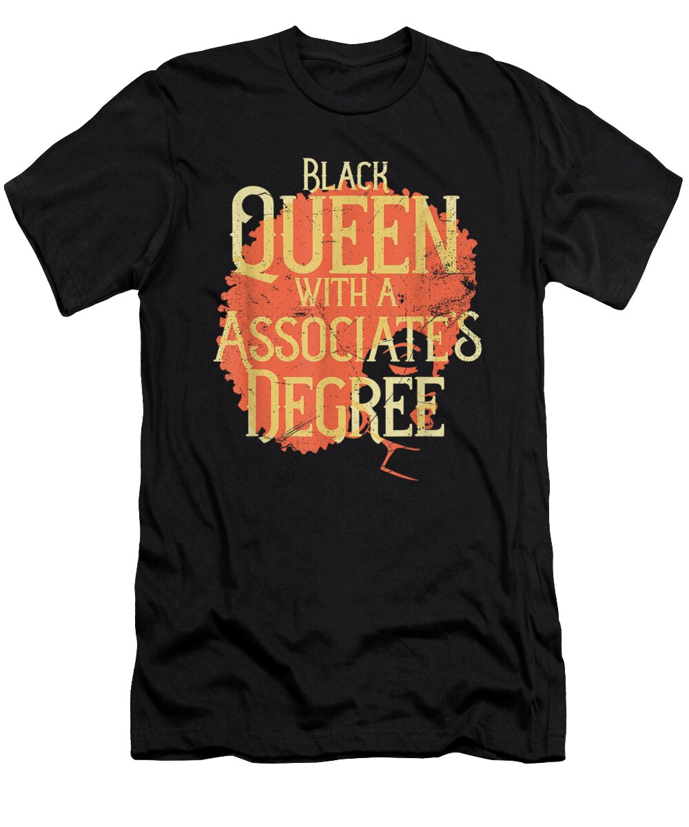 Black Queen Associate Degree Afrocentric Christmas Ornament Decor Holiday Gift Huy Huynh Trong T-Shirt