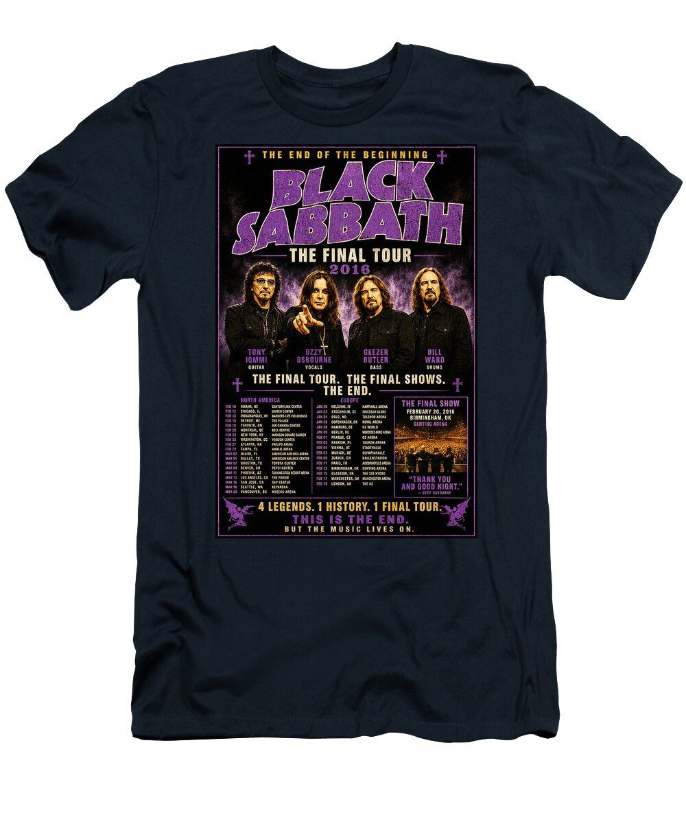 Black Sabbath Final Tour 2016 Poster Kevin Walker and Pixel Reverie T-Shirt