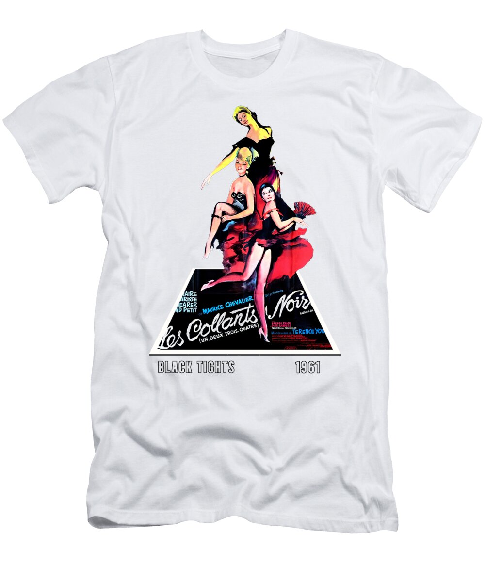 Black Tights Movie Poster in 3d Stars on Art T-Shirt