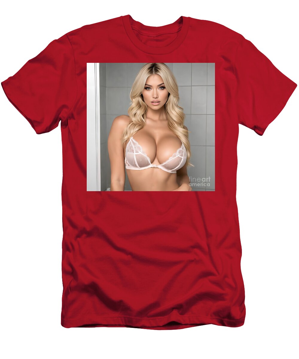 Blonde Lingerie Beauty Jt Photodesign T-Shirt