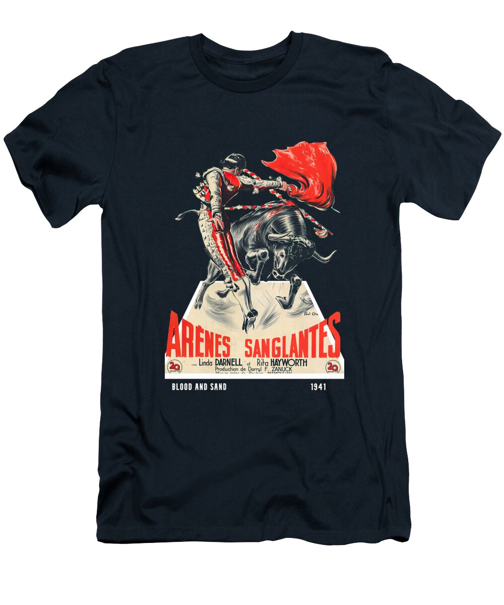 Blood and Sand 1941 3d Movie Poster Stars on Art T-Shirt