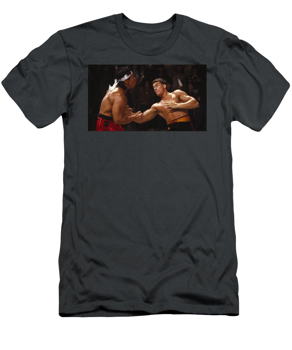 Bloodsport Final Match Jean Claude Van Damme and Bolo Yeung Brynn Taylor T-Shirt