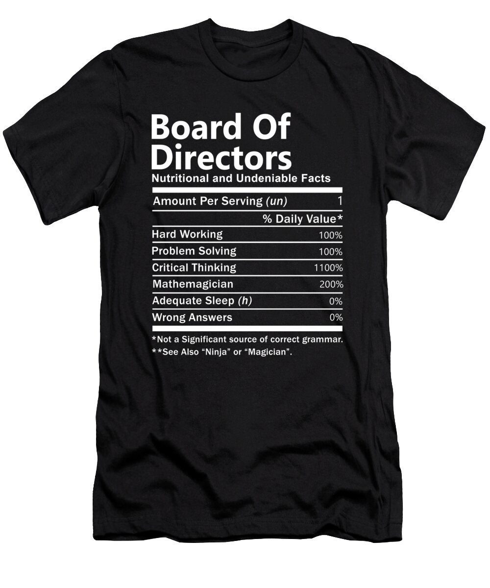 Board of Directors Nutrition Factors Gift Item Shi Hu Kang T-Shirt