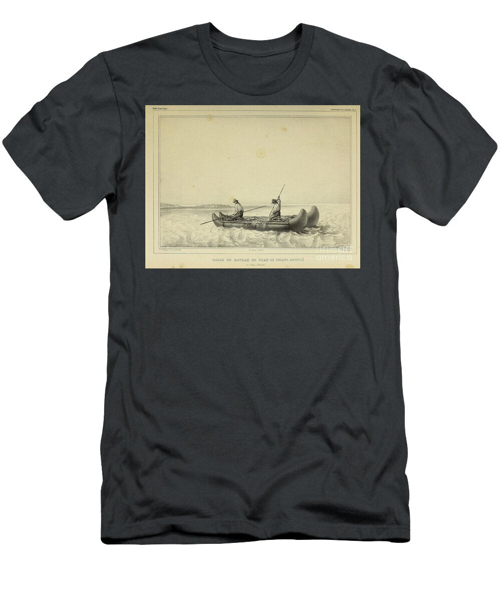 Boat At Cobija Bolivia 1844 U1 Historic Illustrations T-Shirt