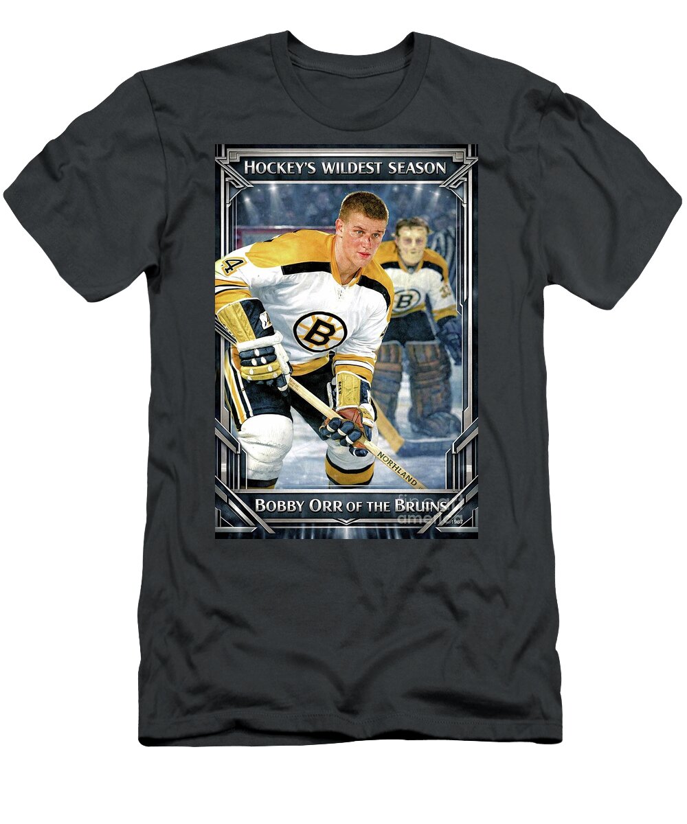 Bobby Orr of the Bruins Hockeys Wildest Season Robert Williams T-Shirt