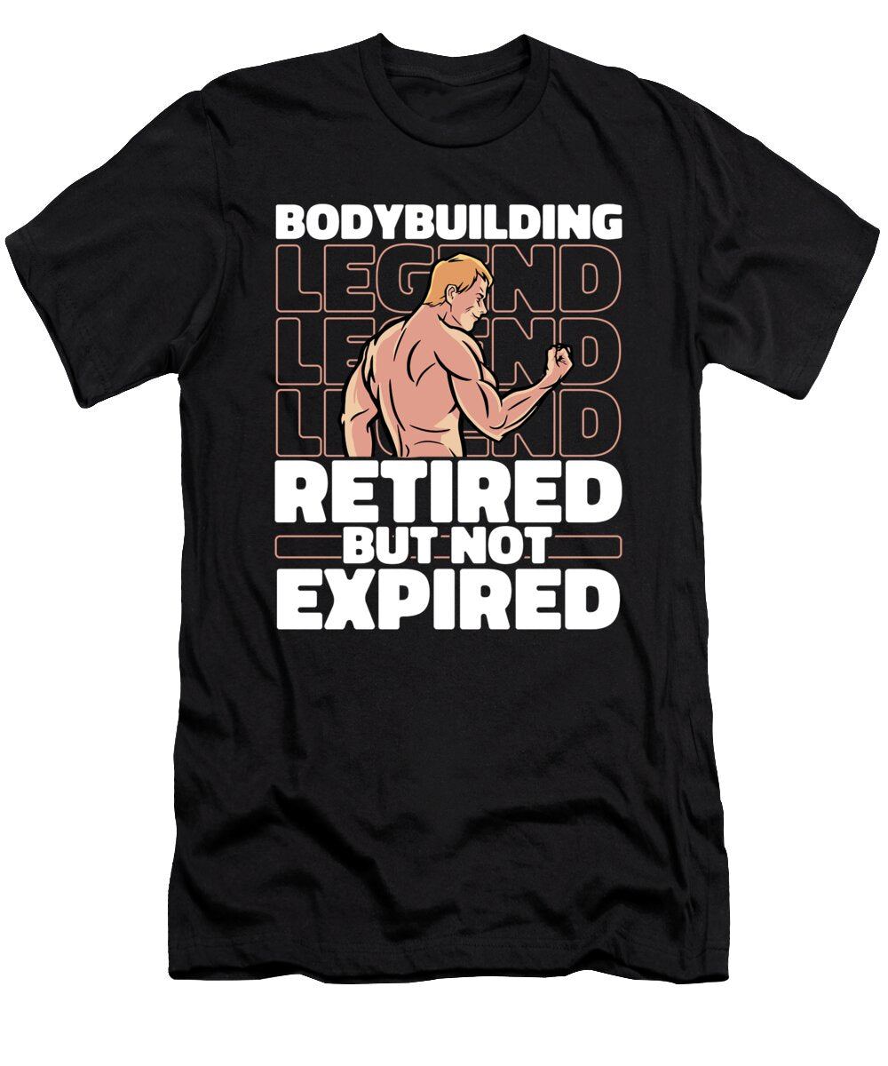 Bodybuilder Retired Gym Weights Workout Bodybuilding Crazy Squirrel T-Shirt