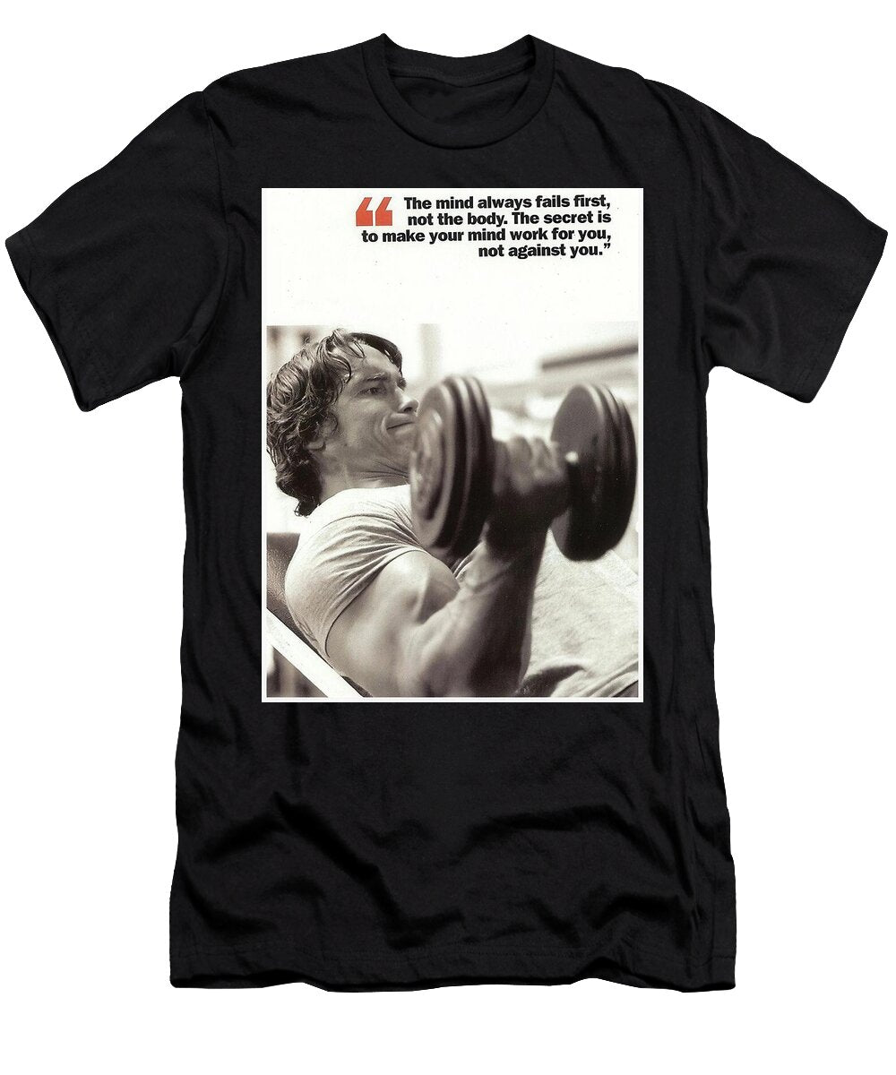 Bodybuilding Fitness Workout Inspirational Quote Alan Reid T-Shirt