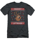 Bodybuilding Ugly Xmas Sweater Gym Workout Merry Liftmas for Christmas Present Paux Sabin T-Shirt