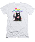 Boho Nurse Practitioner Floral Black Cat Peter Ogden Gallery T-Shirt
