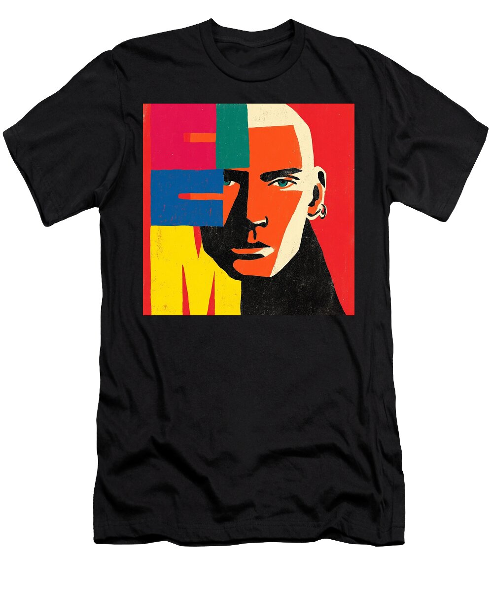 Bold Graphic Portrait Kc Jones T-Shirt