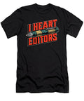Book Editor I Heart Editors Publisher Bookworm Tshirtconcepts Marvin Poppe T-Shirt
