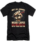 Book Editor Not All Heroes Wear Capes Bookworm Tshirtconcepts Marvin Poppe T-Shirt