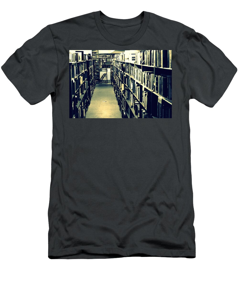 Bookstore Shelves Joseph Skompski T-Shirt