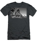 Boston Ma Causeway Street At Dusk Td Garden and Zakim Bridge Black and White Toby Mcguire T-Shirt