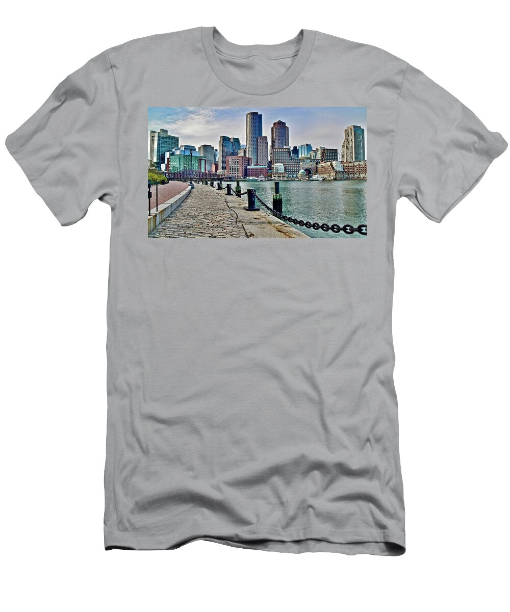 Boston on a Sunny Fall Day Frozen in Time Fine Art Photography T-Shirt