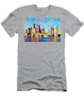 Boston Skyline in Contemporary Vibrant Happy Color Motif 20200430 Wingsdomain Art and Photography T-Shirt