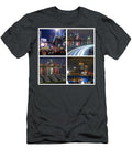 Boston Sports Greatness the Pru Lit Up for the Red Sox Patriots Celtics and Bruins Toby Mcguire T-Shirt