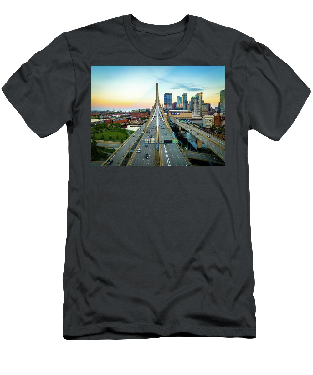 Boston Zakim Sunset Andre Khatchaturian T-Shirt