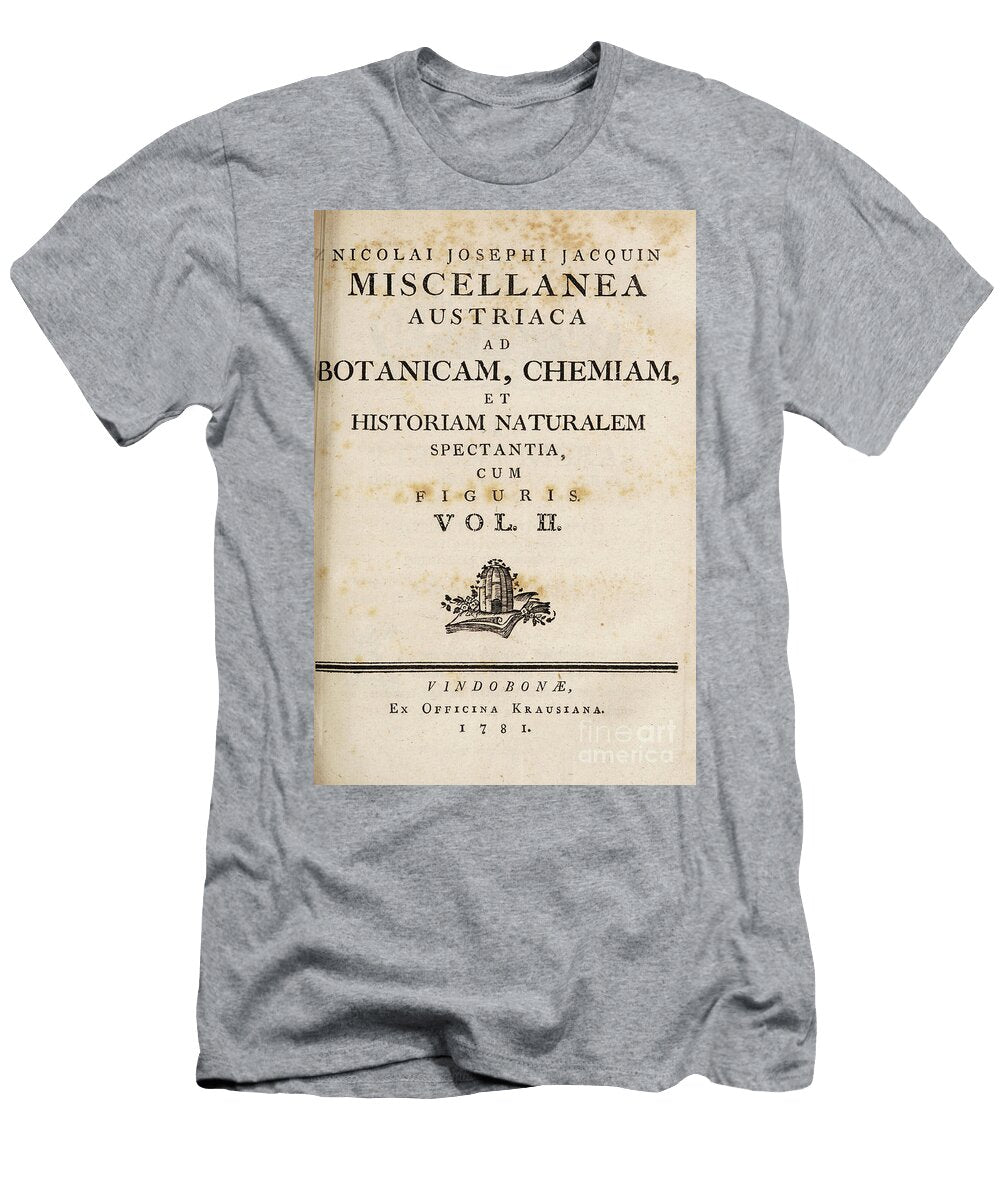 Botanical Book By Jacquin 1781 O1 Historic Illustrations T-Shirt