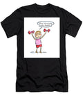 Boy Lifting Pink Dumbbells Rosie Brooks T-Shirt
