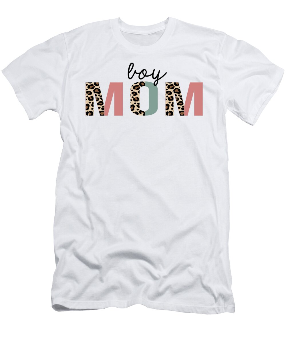 Boy Mom Leopard Print Funny Jensen Cena T-Shirt