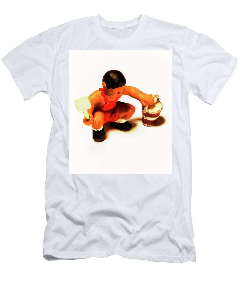 Boy with Pail and Shovel Csa Images T-Shirt
