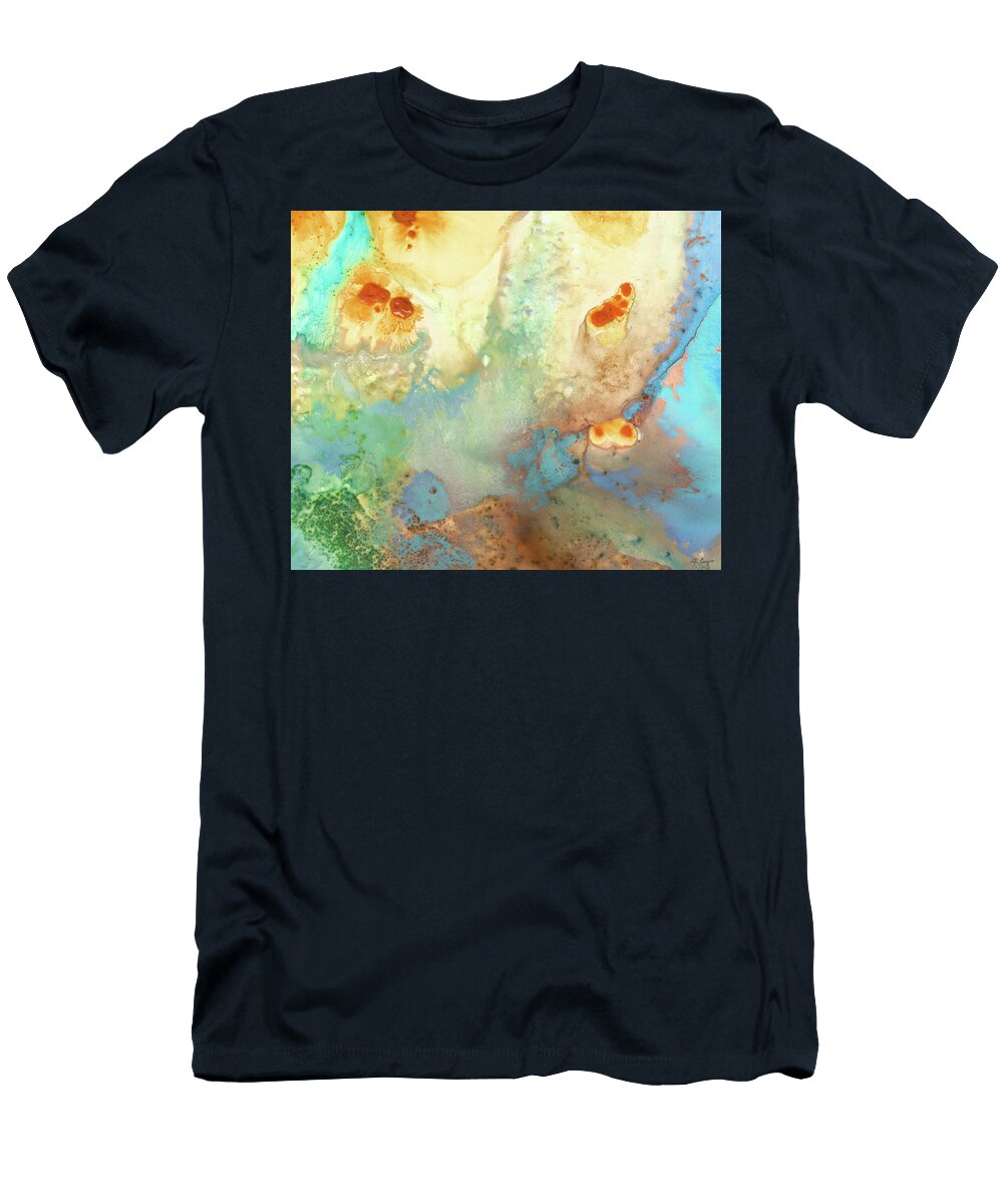 Breath of Life Colorful Abstract Art Sharon Cummings T-Shirt