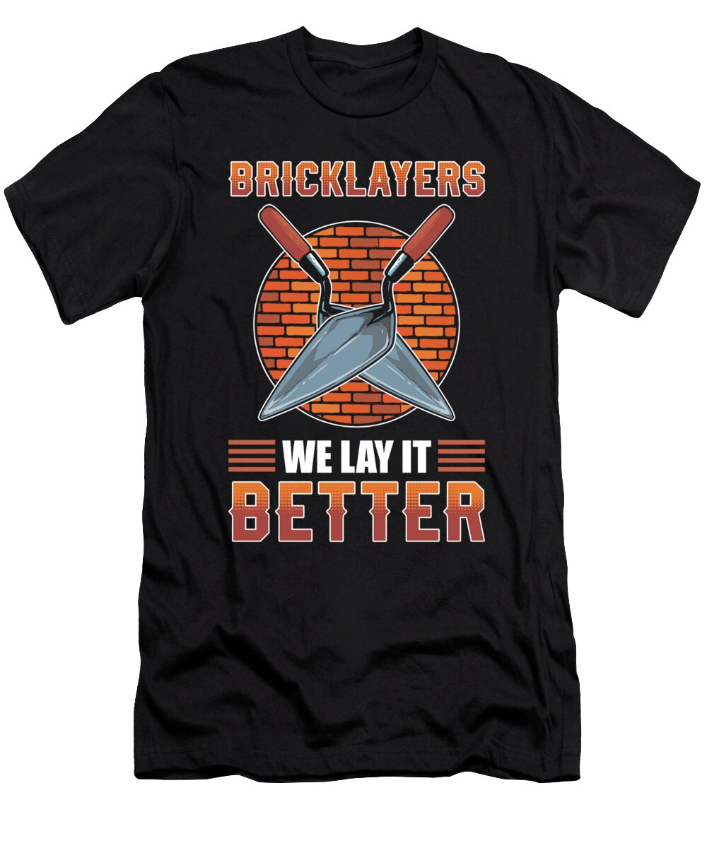 Bricklaying Bricks Concrete Trowel Bricklayer Costume Alessandra Roth T-Shirt