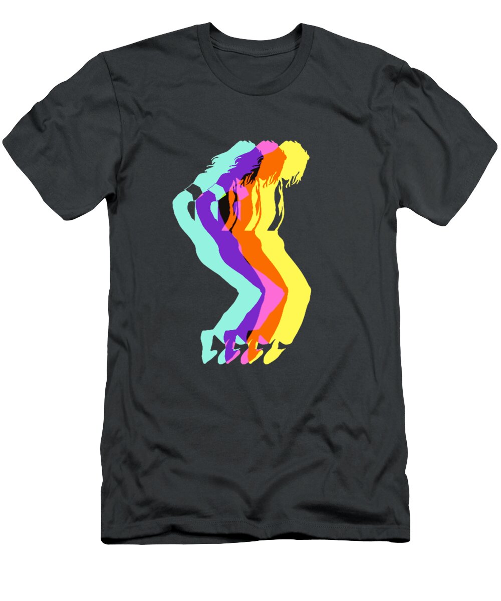 Brightly Colored Dancing Man Ignace Beaufils T-Shirt