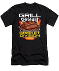 Brisket Barbeque Grill Sergeant Brisket Grilling Tshirtconcepts Marvin Poppe T-Shirt