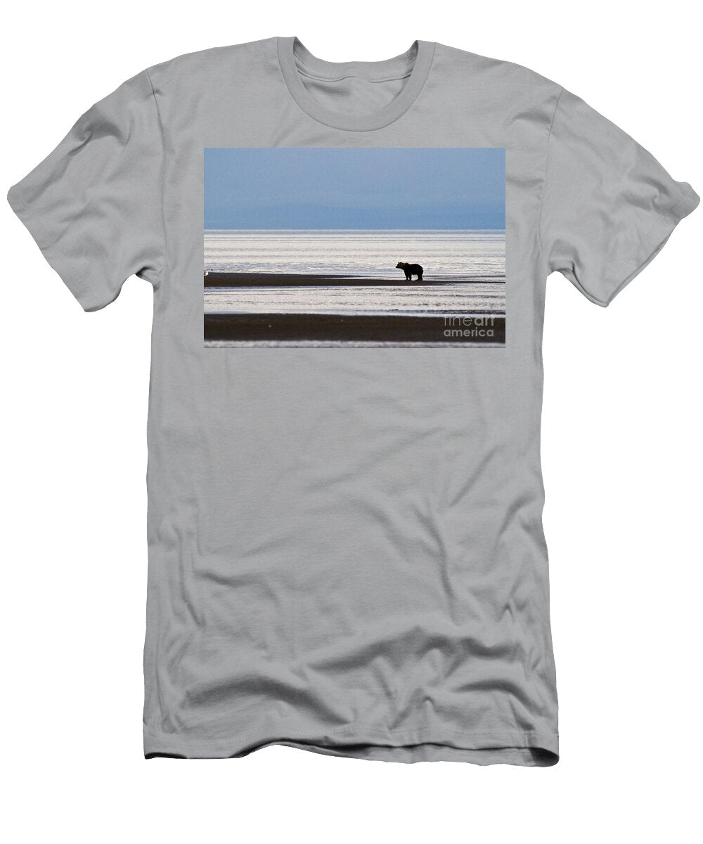 Brown Bear on Tidal Flat William H Mullins T-Shirt