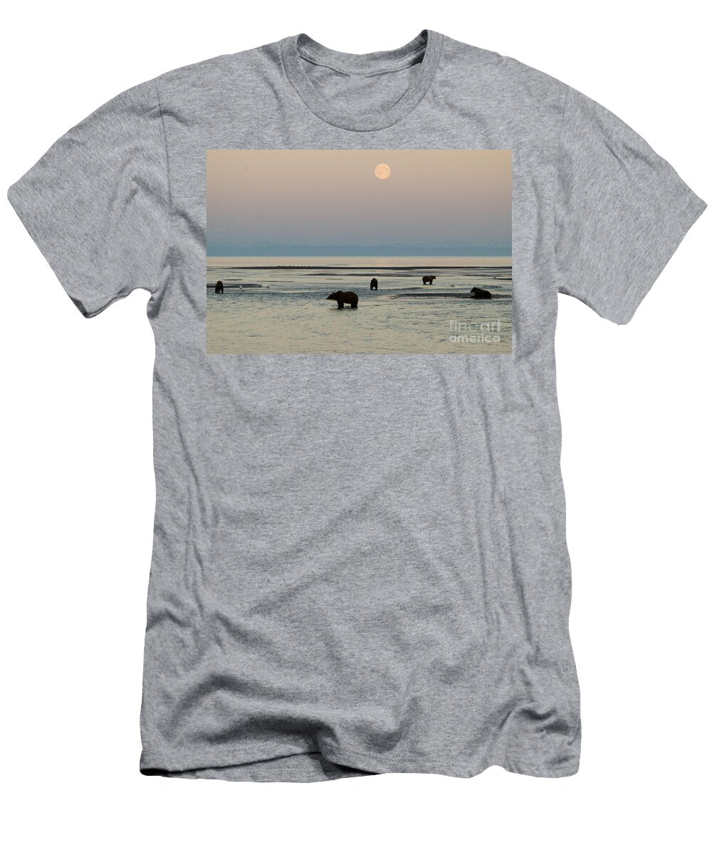 Brown Bears Fishing William H Mullins T-Shirt