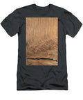 Brown Oak Wood Texture with Crack and Wavy Veins Pattern Abstra Dorin Puha T-Shirt