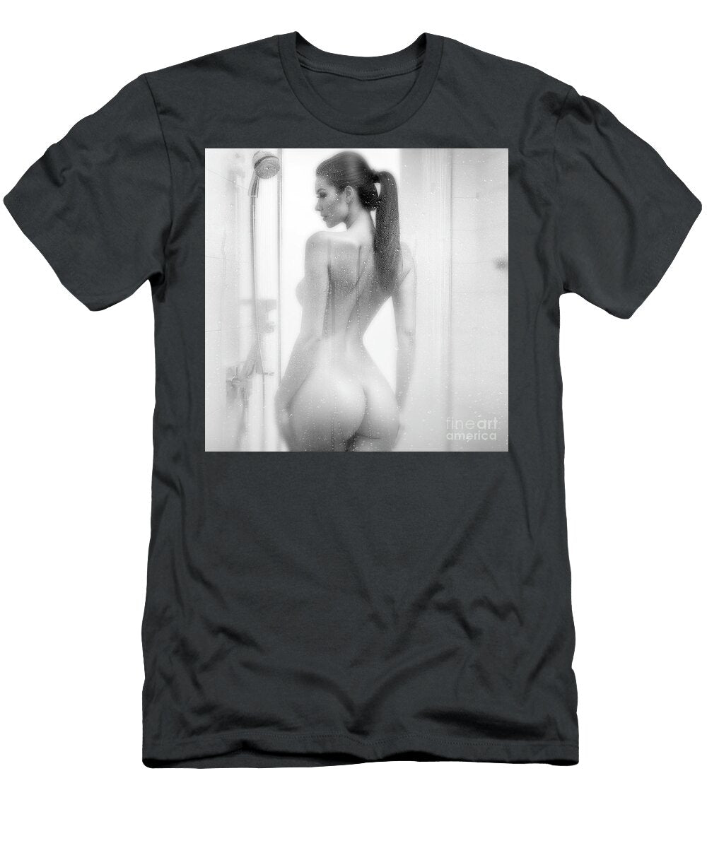 Brunette Beauty in the Shower 2 Jt Photodesign T-Shirt
