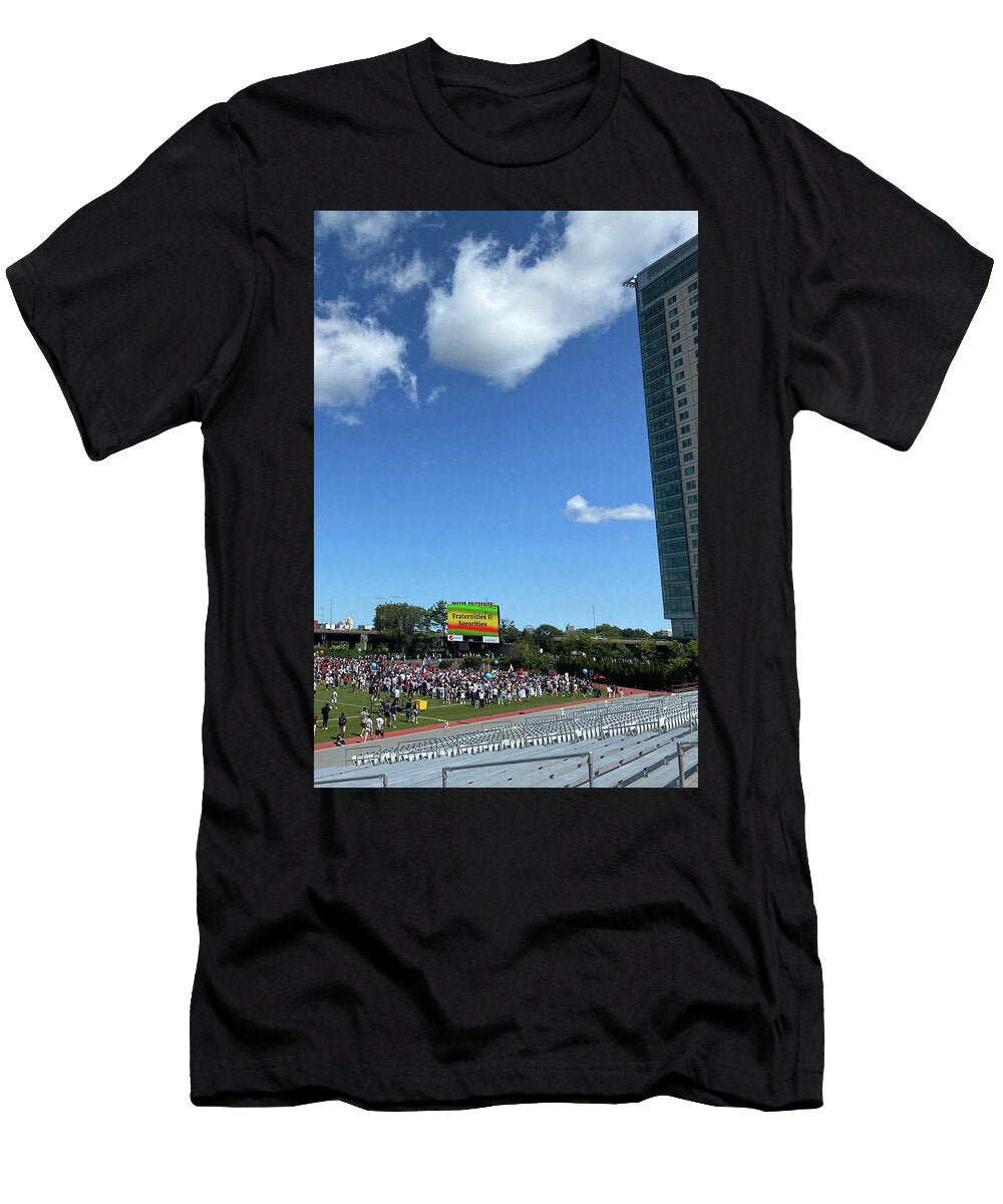 Bu Club Event At Nickerson Field Vivid Orchid Designs T-Shirt