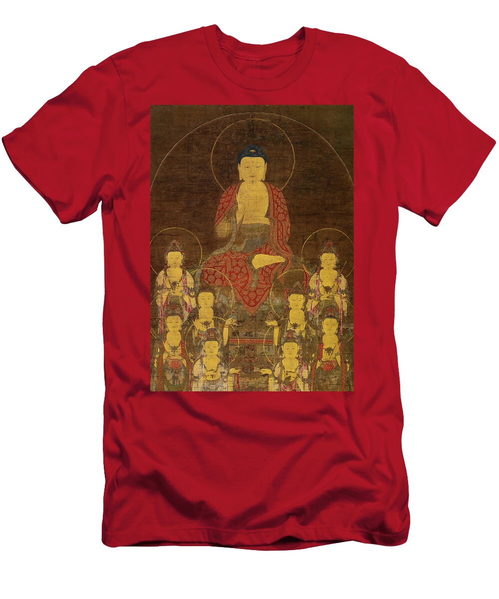 Buddha Amitabha and the Eight Great Bodhisattvas 14th Century Old Master T-Shirt