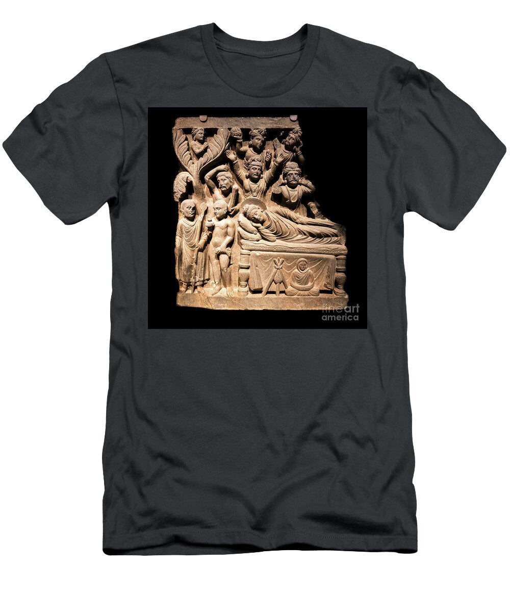 Buddha Enters Nirvana Gandhara Afghanistan Kushan Dynasty 200 M G Whittingham T-Shirt