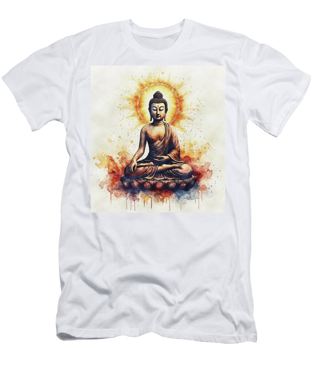 Buddha in Serene Meditation Pierre Blanchard T-Shirt