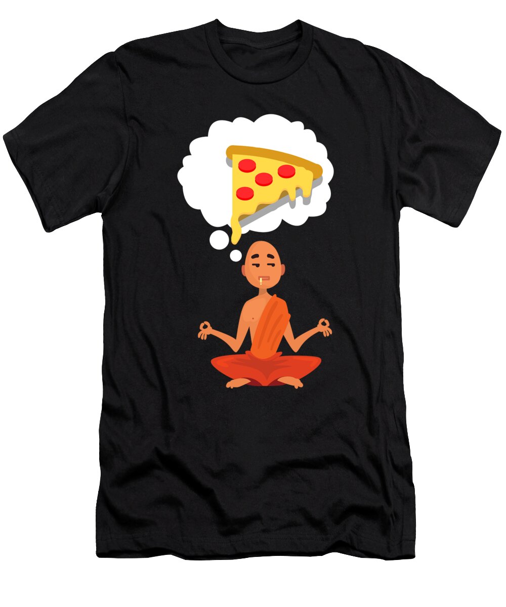 Buddha Meditation Thinking About Pizza Zen Gift Thomas Larch T-Shirt