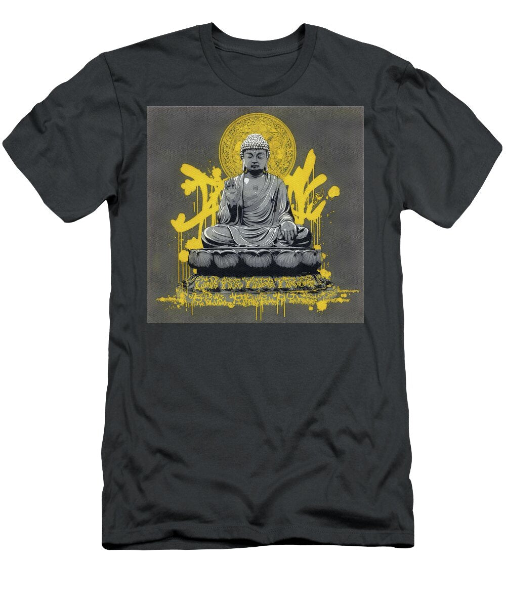 Buddha with Vibrant Yellow Aura Pierre Blanchard T-Shirt