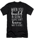 Build in Silence Gym Hustle Success Inspire Matthew Chan T-Shirt